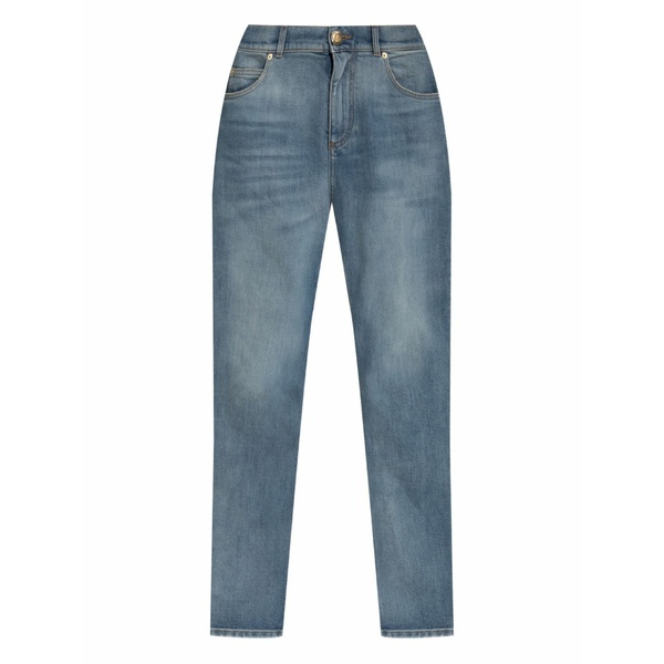 バルマン レディース デニムパンツ ボトムス Whiskering-effect jeans Blue｜asty