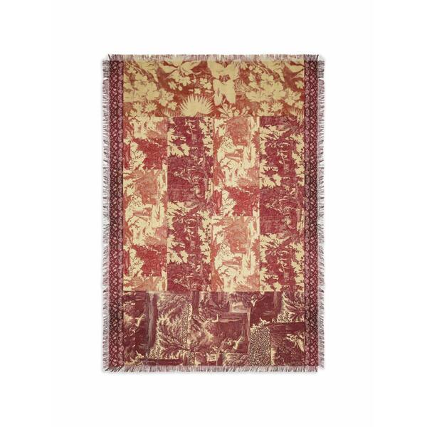 ピエール＝ルイ・マシア メンズ えり巻き・袈裟・えり巻き 付属物 Aloeuw patterned scarf Red