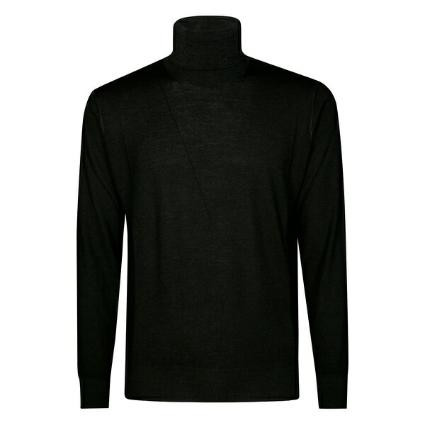 アルテア メンズ 編み物\u0026プルオーバー アウター Turtleneck sweater Black