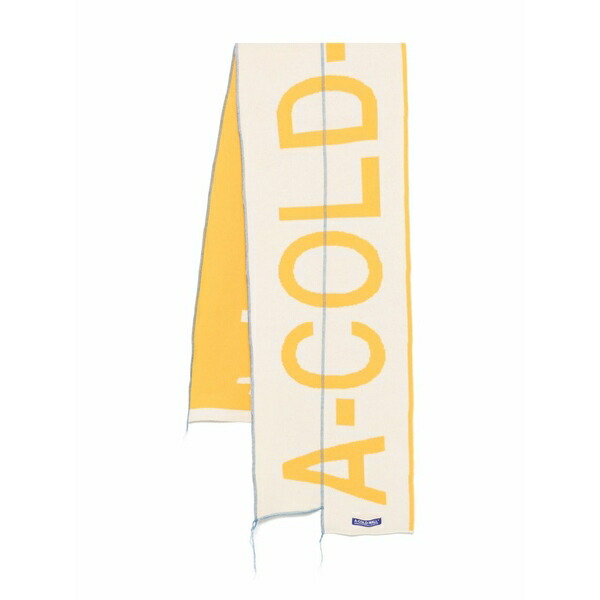 アコールドウォール メンズ マフラー・ストール・スカーフ アクセサリー Fracture scarf Yellow|asty
