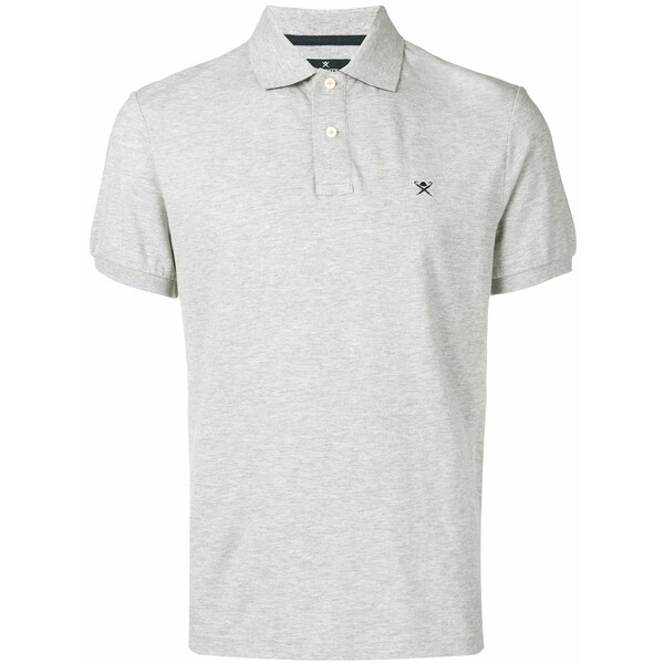 ハケット メンズ ポロシャツ トップス Embroidered logo polo t-shirt Grey｜asty