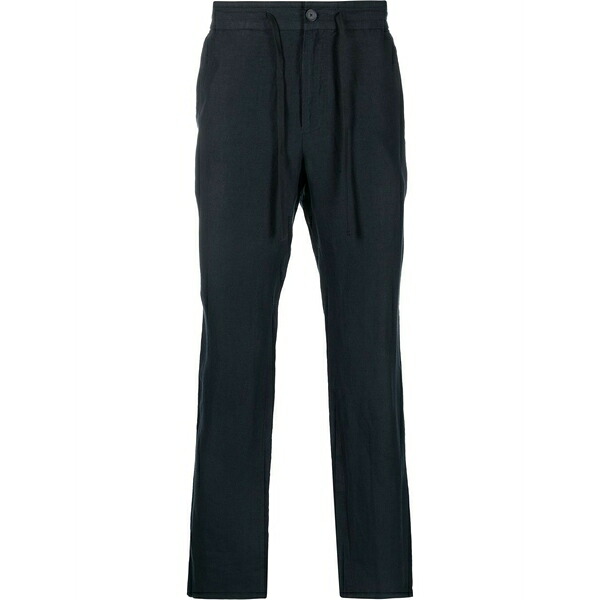 ヴィンス メンズ カジュアルパンツ ボトムス Drawstring-waist four-pocket straight-leg trousers Blue|asty