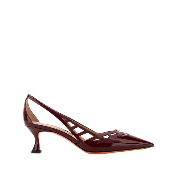 サントーニ レディース パンプス シューズ 55粍 stella cut-out leather pumps Red
