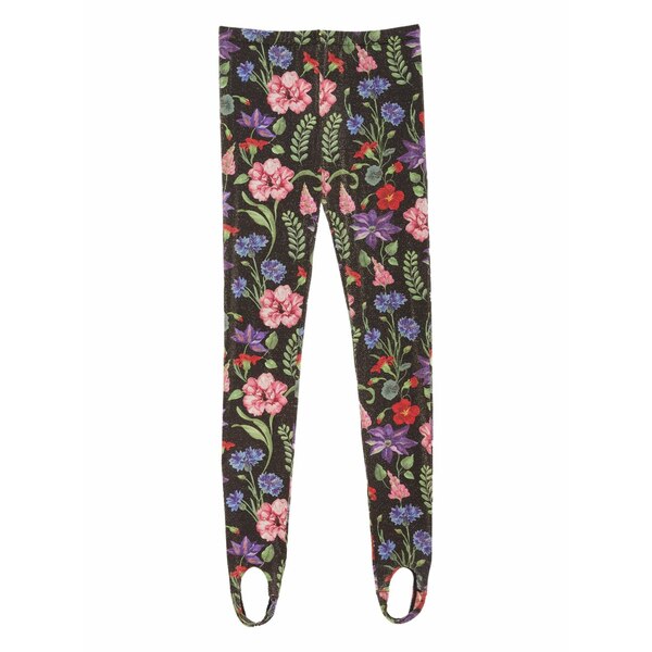 フレーデュマール レディース カジュアルパンツ ボトムス Wildflower stirrup-detail leggings Black|asty