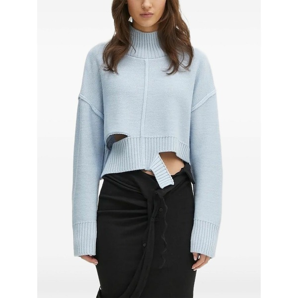 マルタンマルジェラ レディース ニット&セーター アウター High-neck sweater Blue｜asty