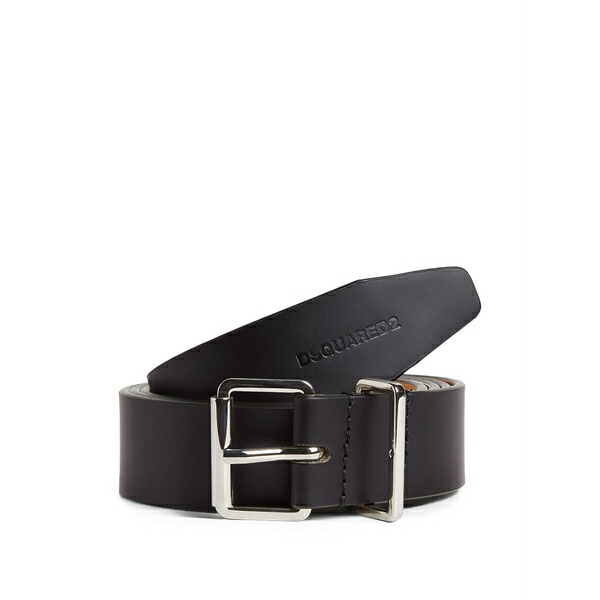 ディースクエアード レディース 胴締め 付属品 Leather belt Black ベルト・サスペンダー-バッグ・小物・ブランド雑貨-レディースベルト