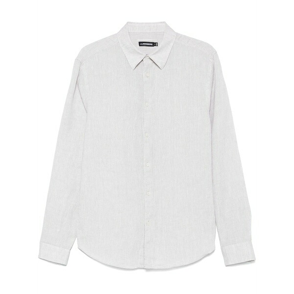 ジェイ リンドバーグ メンズ プルオーバー トップス Linen m茫漏lange shirt Neutrals