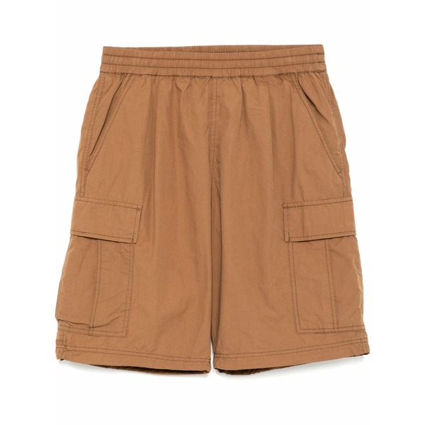 黒茶 メンズ 心地好いズボン下 ボトムス Drawstring cargo shorts Brown メンズファッション-ズボン・パンツ