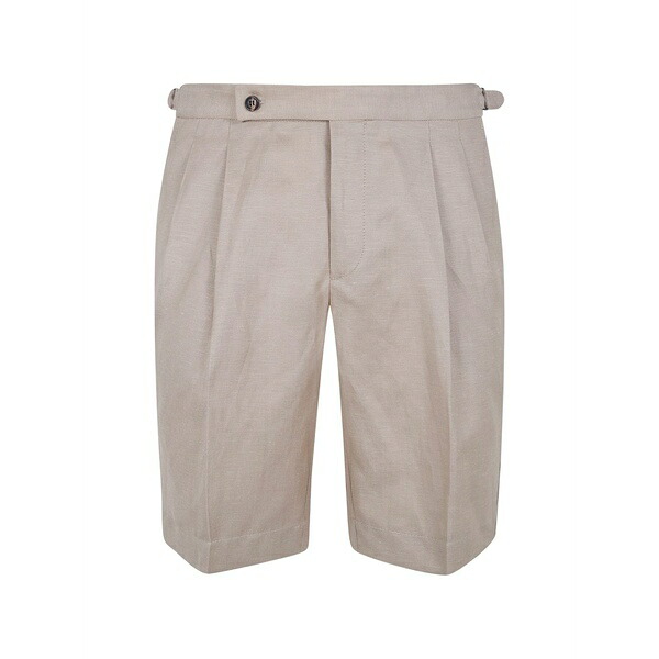 インコテックス メンズ カジュアルパンツ ボトムス Pleated shorts Neutrals｜asty 47,880円