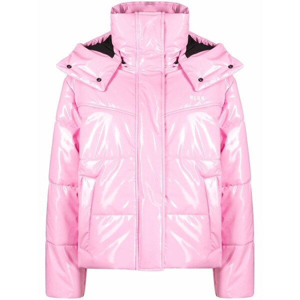 エムエスジイエム レディース 上衣＆上衣 アウター Quilted puffer jacket Pink