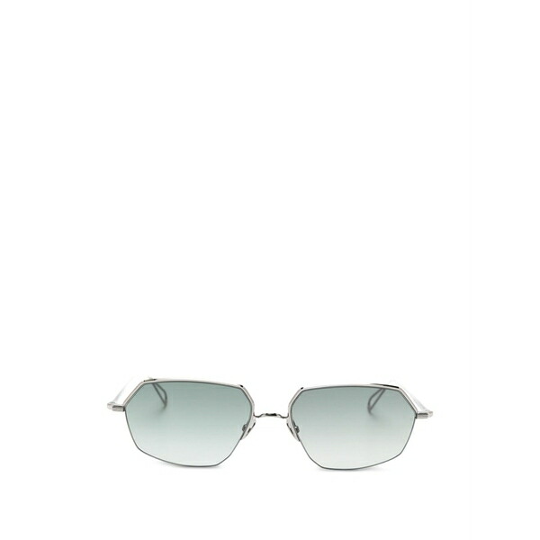 アレム メンズ サングラス・アイウェア アクセサリー Bagnolet geometric-frame sunglasses Silver|asty