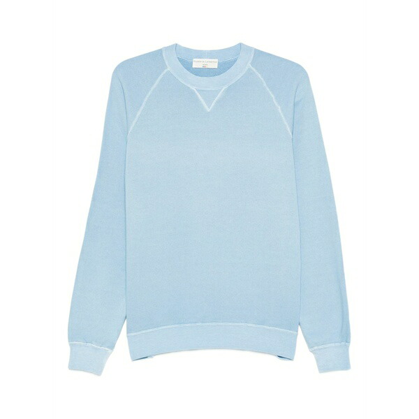 フィリッポ デ ラウレンティス メンズ パーカー・スウェットシャツ アウター Raglan-sleeve crew-neck sweatshirt Blue|asty