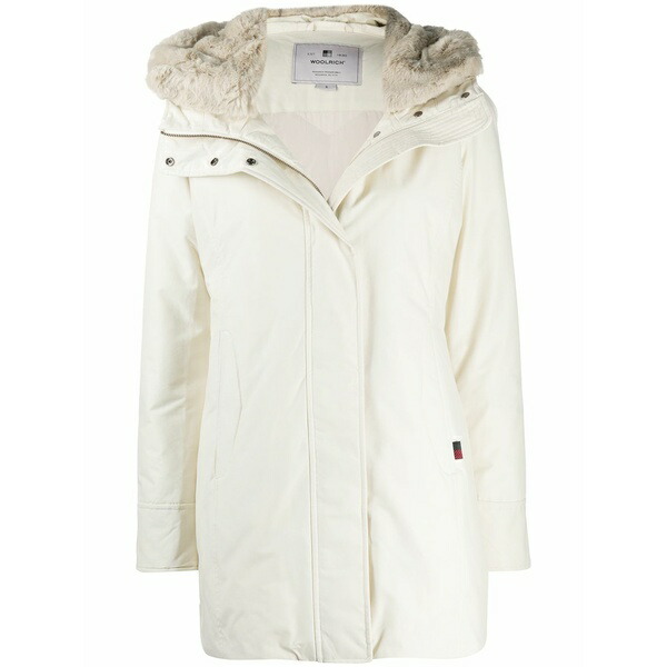羊毛 分限者 レディース 厚地の外套 アウター Zip-up hooded coat Neutrals