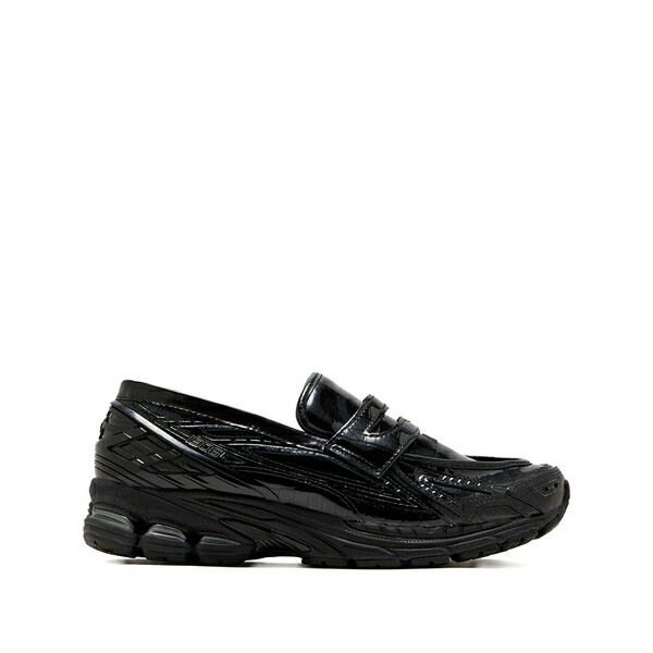 ニューバランス メンズ スニーカー シューズ Crocodile-effect slip-on sneakers -｜asty