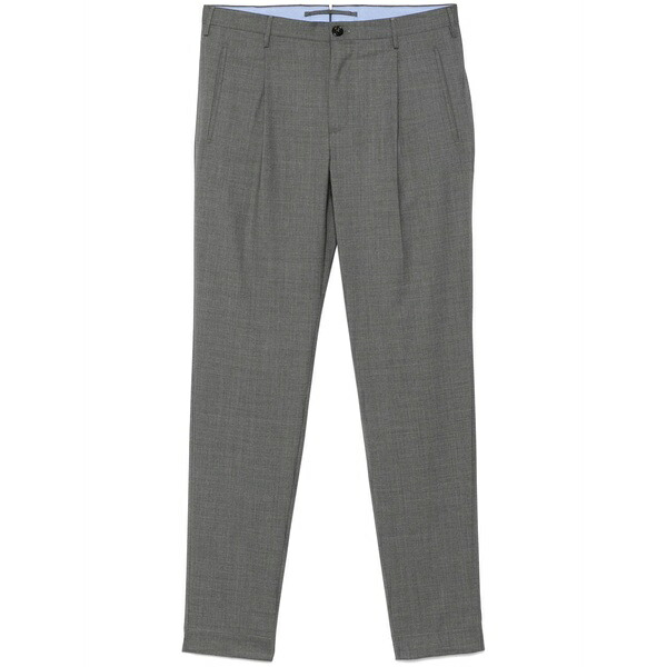 インコテックス メンズ カジュアルパンツ ボトムス Virgin-wool trousers Grey｜asty