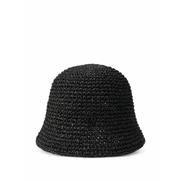 メゾンミッシェル  レディース かぶり笠 添え物 Pablo logo hat Black