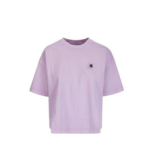 鉄道車両ハート形 レディース プルオーバー トップス Nelson logo t-shirt Purple