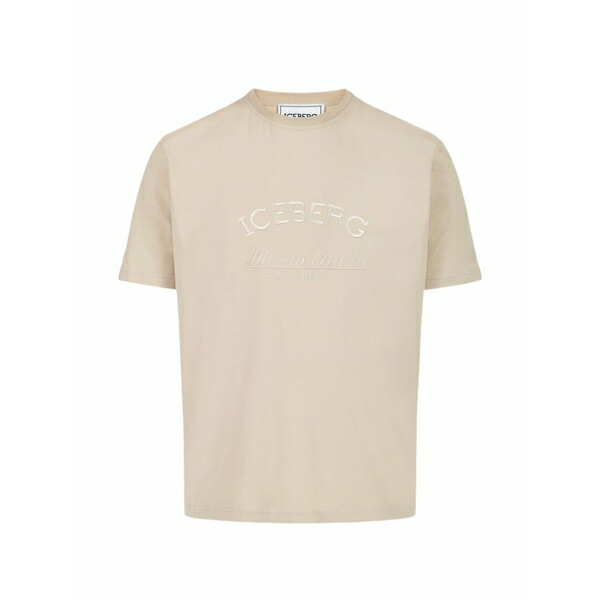 アイスバーグレタス メンズ プルオーバー トップス Embroidered t-shirt Neutrals