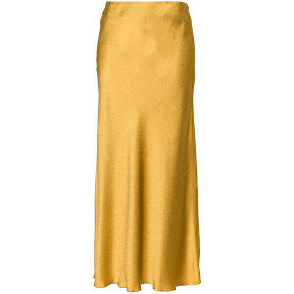 フォルテ フォルテ レディース スカート ボトムス Flared crepe midi skirt Yellow