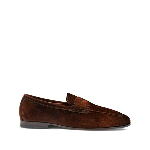 サントーニ メンズ スリッポン・ローファー シューズ Carlo loafers Brown|asty