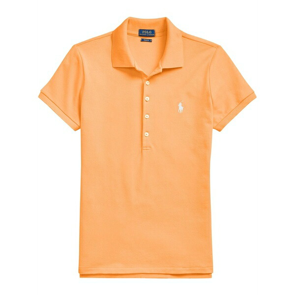 ラルフローレン レディース スポーツシャツ トップス Slim cut polo top  Orange