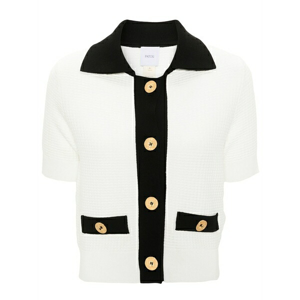 ジャンパトゥ レディース ジレー アウター 3d-knit cropped cardigan White