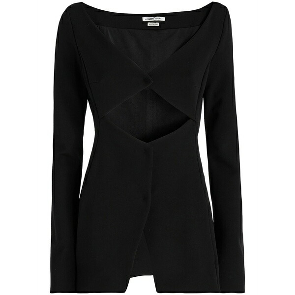 アレッサンドロ ヴィジランテ レディース 上衣＆上衣 アウター Cut-out blazer Black