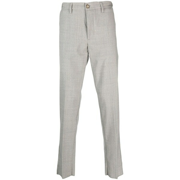 アルテア メンズ 心地好いズボン下 ボトムス Tapered-leg trousers Grey