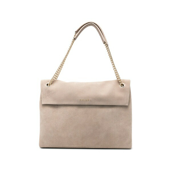 オルチアーニ レディース ショルダーバッグ 御徒面子 Suede chain-link shoulder bag Neutrals