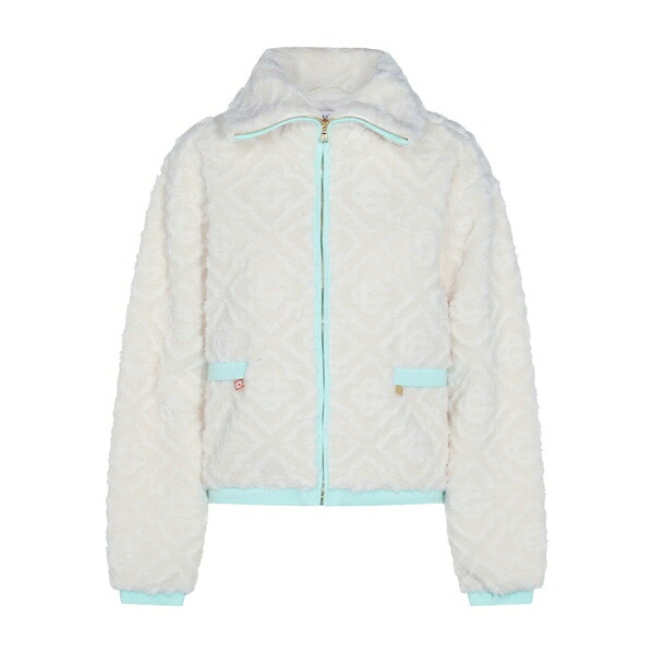 カサブランカ レディース 上衣＆上衣 アウター Textured zip-up jacket Neutrals