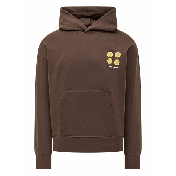 バロウ レディース パーカー・スウェットシャツ アウター Graphic hoodie Brown