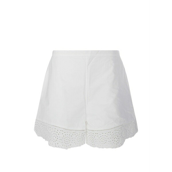 バイマレンバーガー レディース カジュアルパンツ ボトムス Greta eyelet-trim shorts White