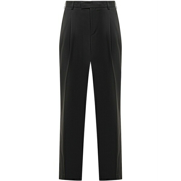 ラネウス メンズ 心地好いズボン下 ボトムス High-waisted trousers  Black