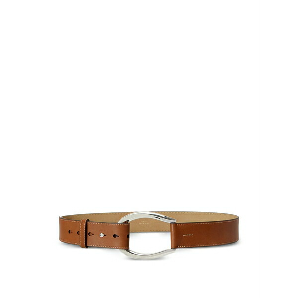 ラルフローレン レディース 三尺帯 付属物 Stirrup buckle leather belt Neutrals