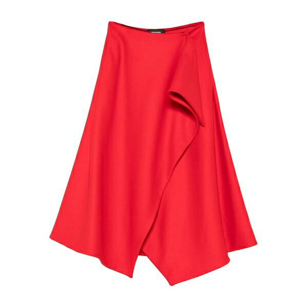 ロシャス レディース スコート ボトムス Ruffle MIDI skirt Red