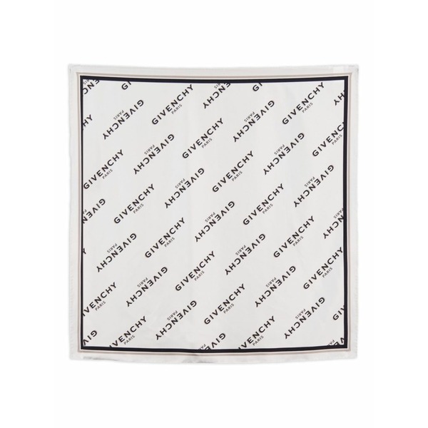 ジバンシー レディース えり巻き・袈裟・えり巻き 付属物 Shadow logo-printed scarf White