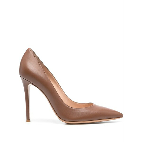 ジャンヴィト ロッシ レディース パンプス シューズ 105mm leather pumps Brown｜asty