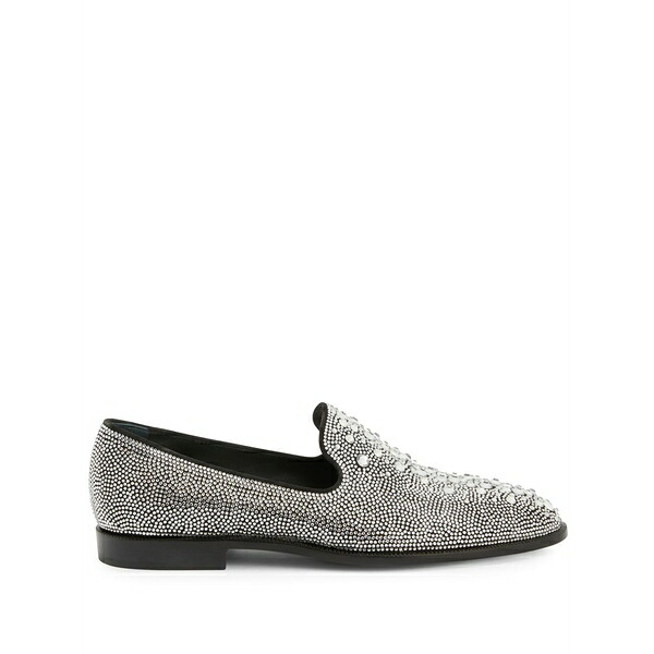 ジュゼッペザノッティ メンズ スリッポン・ローファー シューズ Anthime crystal-embellished loafers Black|asty