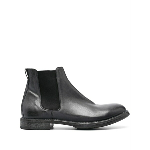 モマ メンズ ブーツ シューズ Tronchetto leather boots Grey