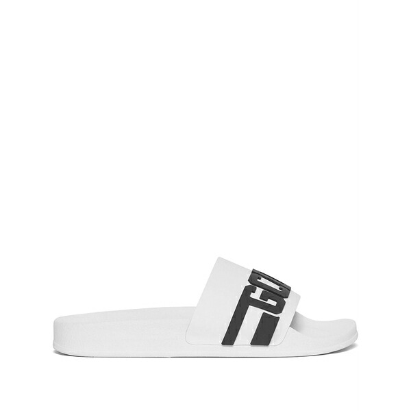 ジーシーディーエス メンズ サンダル シューズ Logo-embossed pool slides White