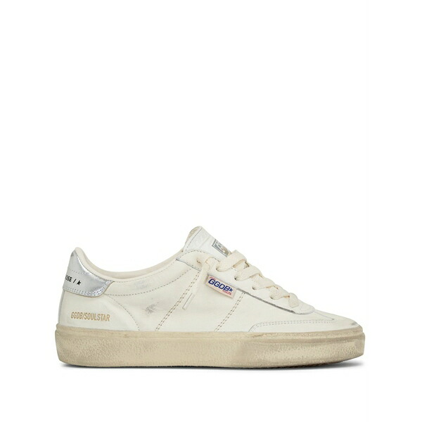 ゴールデングース レディース スニーカー シューズ Logo tag lace-up leather sneakers Neutrals｜asty