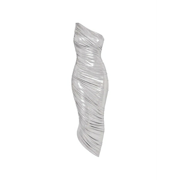 ノーマカマリ レディース 衣装 トップス One-shoulder draped dress Silver スーツ・セットアップ-レディースファッション-ワンピーススーツ