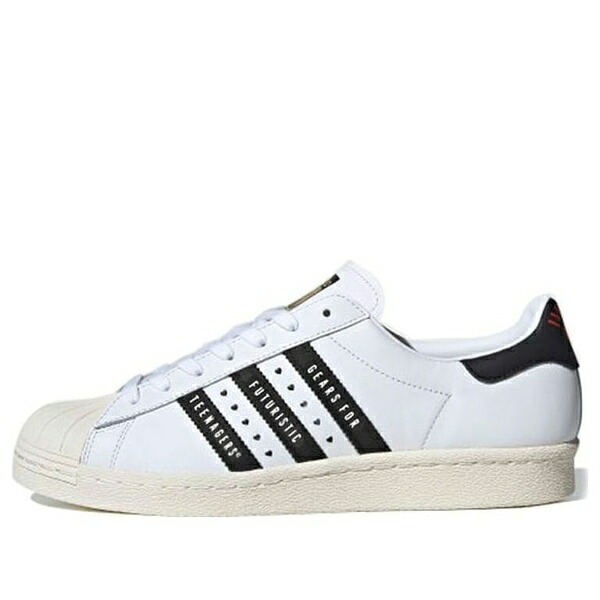 adidas アディダス メンズ スニーカー 【adidas Human Made x Superstar \u0027Gears For Futuristic Teenagers - White Black\u0027 FY0728】  大きさ US_9(27.0糎)