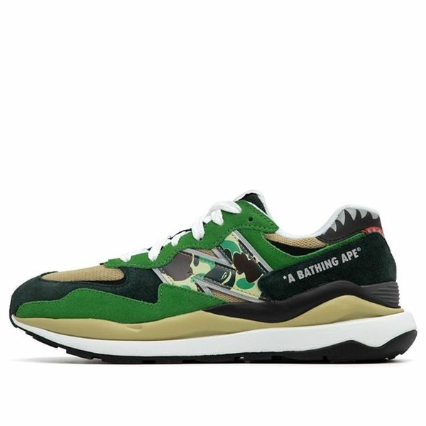 New Balance ニュー平衡にする メンズ スニーカー 【New Balance x A Bathing Ape 57/40 \u0027Green\u0027 M5740BAE】  大きさ US_12(30.0糎)