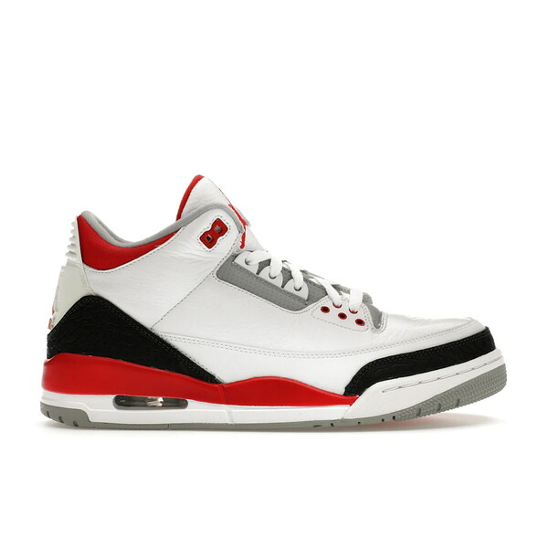 Jordan ジョーダン メンズ スニーカー  【Jordan 3 Retro Fire Red (2013)】  大いさ US_9(27.0珊) White/Fire Red-Neutral Grey-Black 靴-メンズ靴-スニーカー