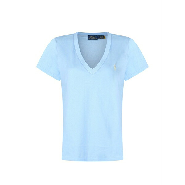 ラルフローレン レディース プルオーバー トップス V-neck t-shirt Blue