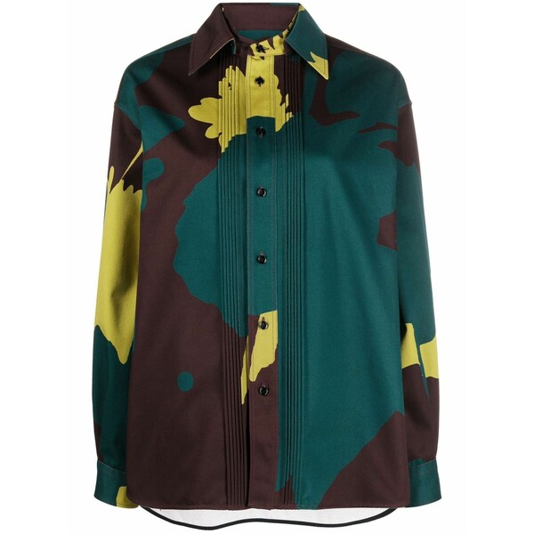 コルヴィル レディース シャツ トップス Dinner abstract-print shirt Red