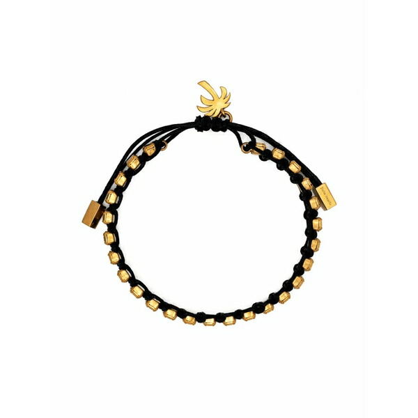 パーム・エンジェルス メンズ ブレスレット・バングル・アンクレット 佩び物 Palm beaded bracelet Black