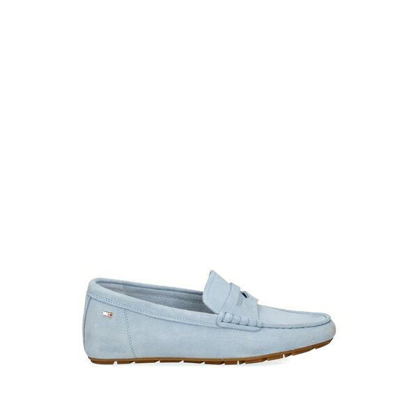 トミー ヒルフィガー レディース スリッポン・ローファー シューズ Penny leather loafers Blue
