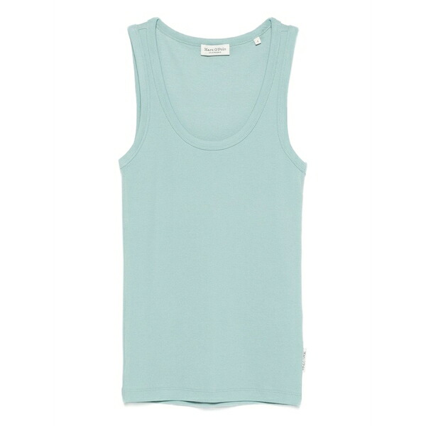 マルコポーロ レディース カットソー トップス Scoop-neck vest top Green|asty